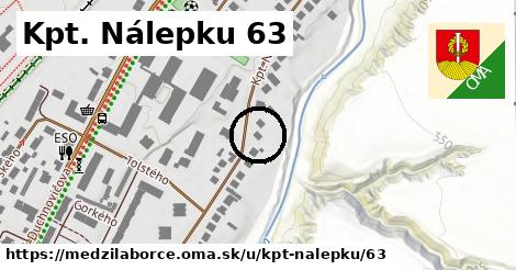 Kpt. Nálepku 63, Medzilaborce