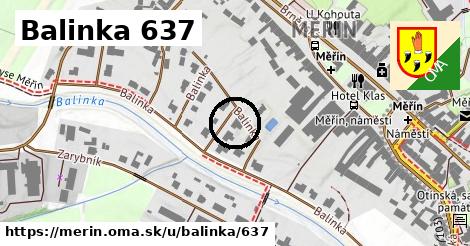 Balinka 637, Měřín