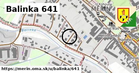 Balinka 641, Měřín