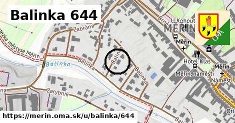 Balinka 644, Měřín