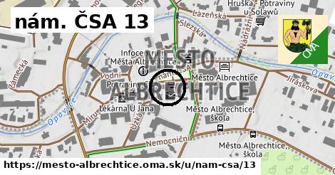 nám. ČSA 13, Město Albrechtice