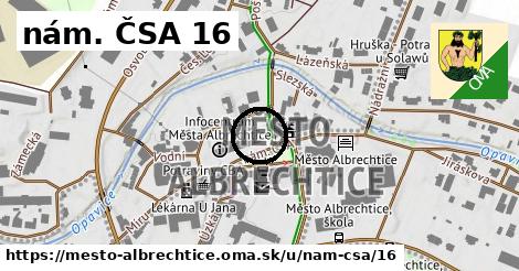 nám. ČSA 16, Město Albrechtice