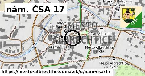 nám. ČSA 17, Město Albrechtice