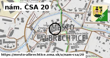 nám. ČSA 20, Město Albrechtice