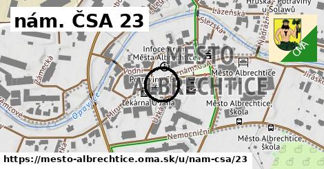 nám. ČSA 23, Město Albrechtice