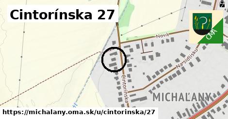 Cintorínska 27, Michaľany