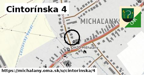 Cintorínska 4, Michaľany