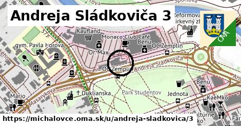 Andreja Sládkoviča 3, Michalovce