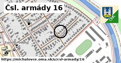 Čsl. armády 16, Michalovce