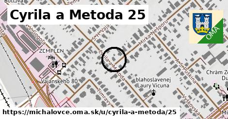 Cyrila a Metoda 25, Michalovce