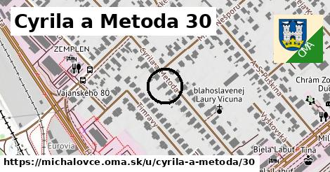 Cyrila a Metoda 30, Michalovce