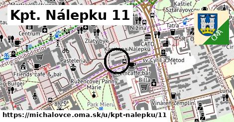 Kpt. Nálepku 11, Michalovce