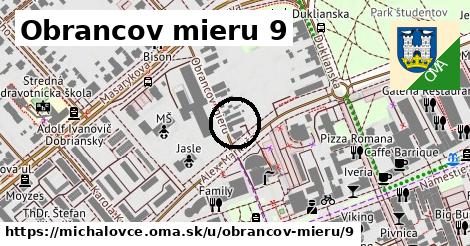 Obrancov mieru 9, Michalovce