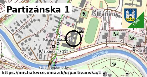 Partizánska 1, Michalovce