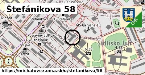 Štefánikova 58, Michalovce