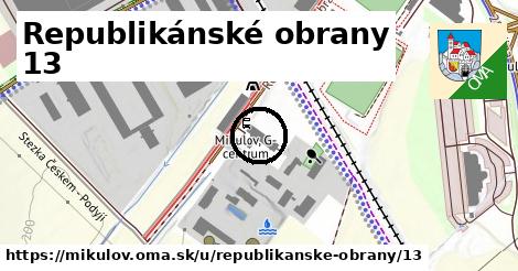 Republikánské obrany 13, Mikulov