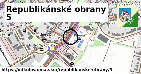 Republikánské obrany 5, Mikulov