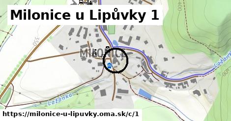 Milonice u Lipůvky <span class="supisne">1</span>
