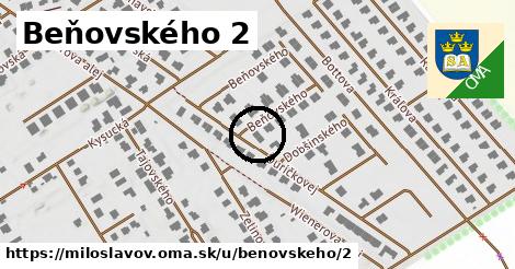 Beňovského 2, Miloslavov