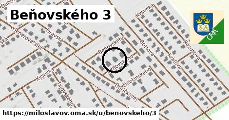 Beňovského 3, Miloslavov