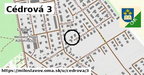 Cédrová 3, Miloslavov