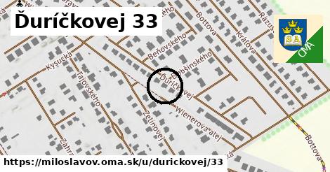 Ďuríčkovej 33, Miloslavov