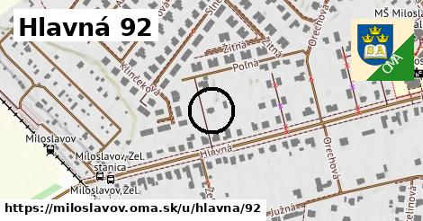 Hlavná 92, Miloslavov