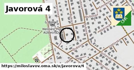 Javorová 4, Miloslavov