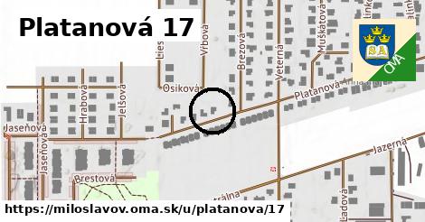 Platanová 17, Miloslavov