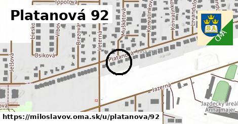 Platanová 92, Miloslavov