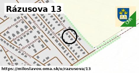 Rázusova 13, Miloslavov