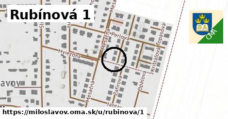 Rubínová 1, Miloslavov