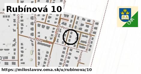 Rubínová 10, Miloslavov