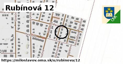 Rubínová 12, Miloslavov