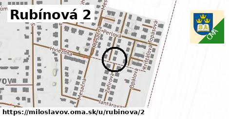 Rubínová 2, Miloslavov