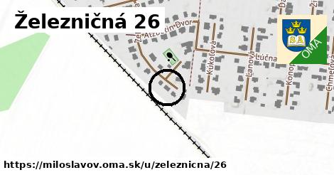 Železničná 26, Miloslavov