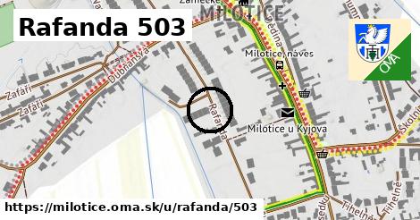 Rafanda 503, Milotice