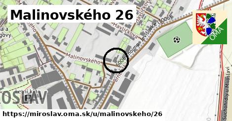 Malinovského 26, Miroslav