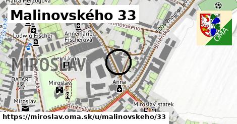 Malinovského 33, Miroslav