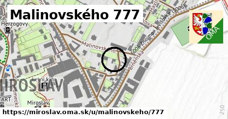 Malinovského 777, Miroslav