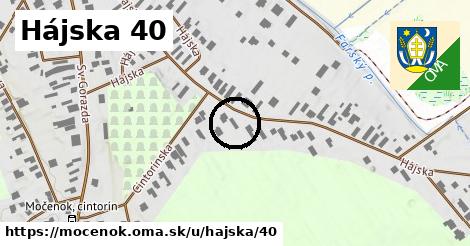 Hájska 40, Močenok