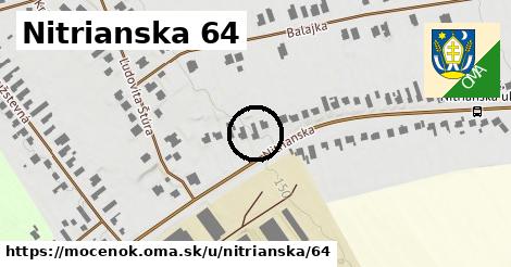 Nitrianska 64, Močenok