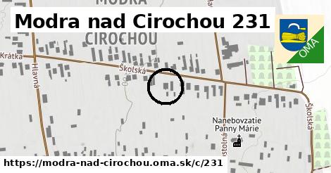 Modra nad Cirochou <span class="supisne">231</span>
