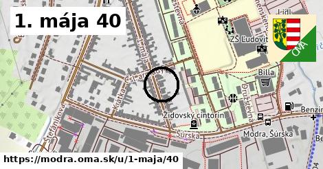 1. mája 40, Modra