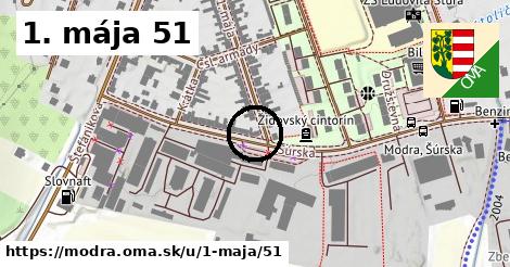 1. mája 51, Modra