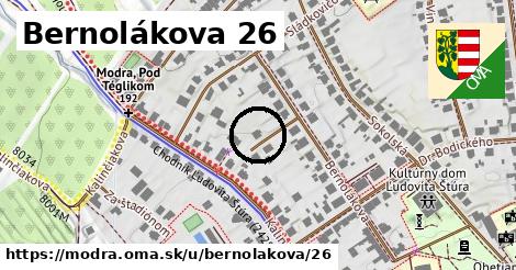 Bernolákova 26, Modra