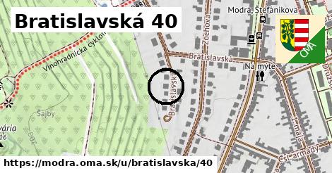 Bratislavská 40, Modra