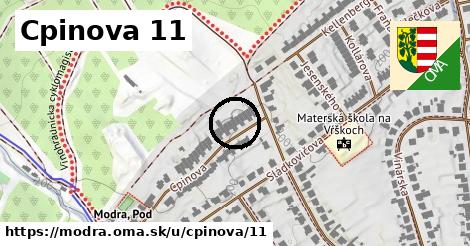 Cpinova 11, Modra