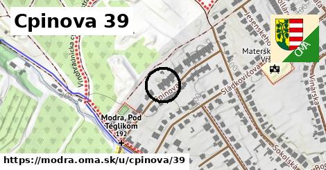 Cpinova 39, Modra