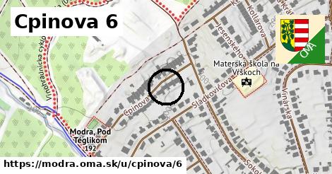 Cpinova 6, Modra